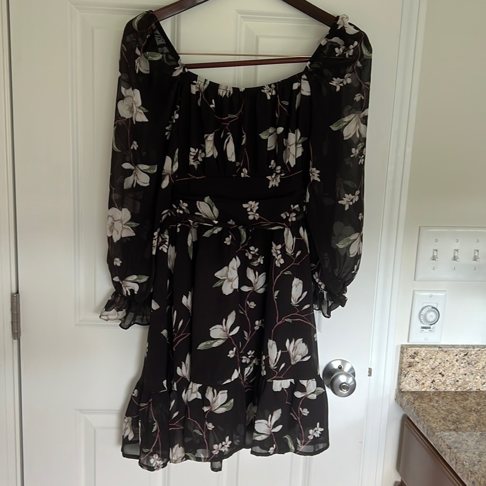Long sleeve flower dress